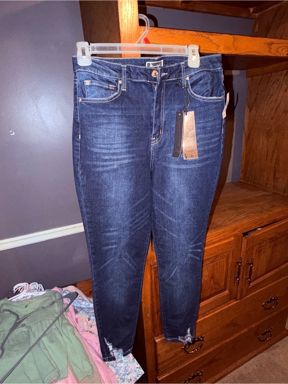 Soundgirl | Dark Blue ultra high rise Skinny Jeans, size 13 NWT